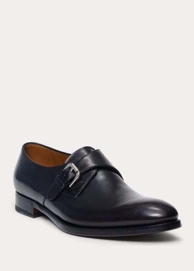 Zapatos Con Hebilla Ralph Lauren Hombre Negros - Darnell Calf - TCSKH3470